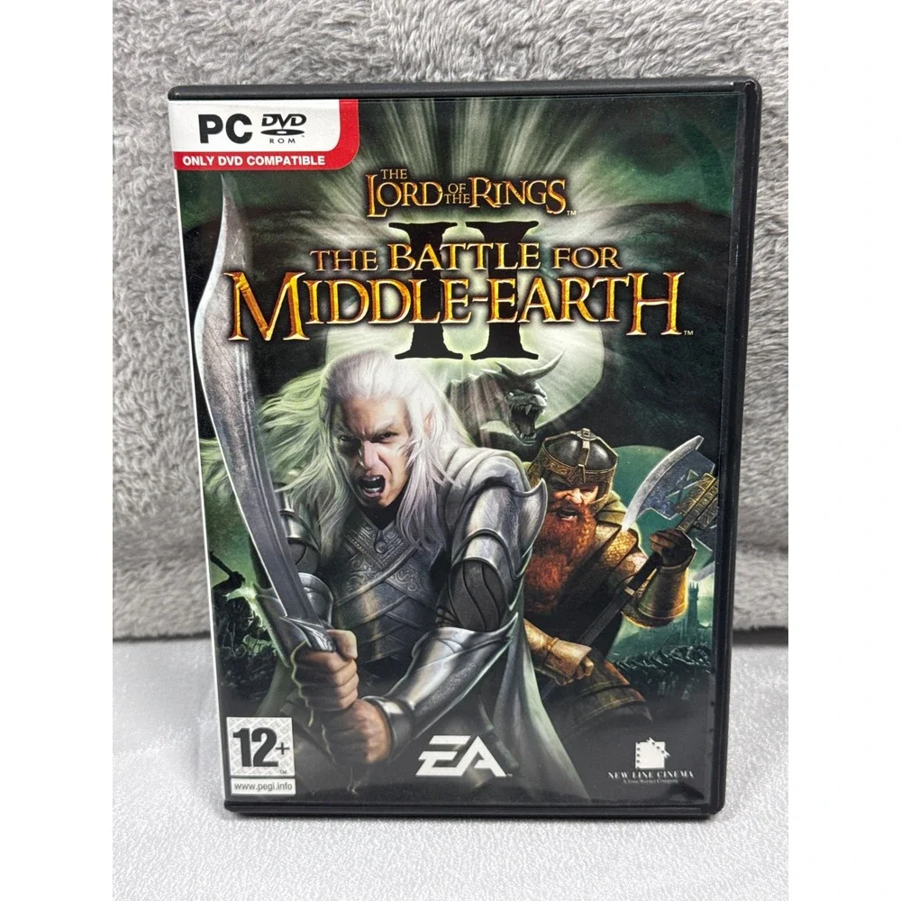 EA Lord of the Rings Battle for Middle-earth II PC Game DVD-ROM Green Case